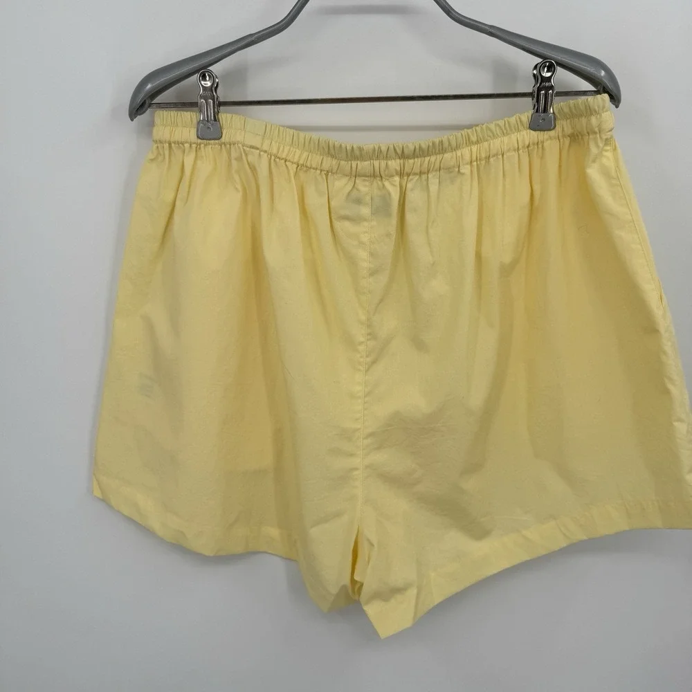 PIYAMA 2-pc Susie Pajamas Sleep Set sz M 100% Cotton Tank Top & Shorts Buttercup